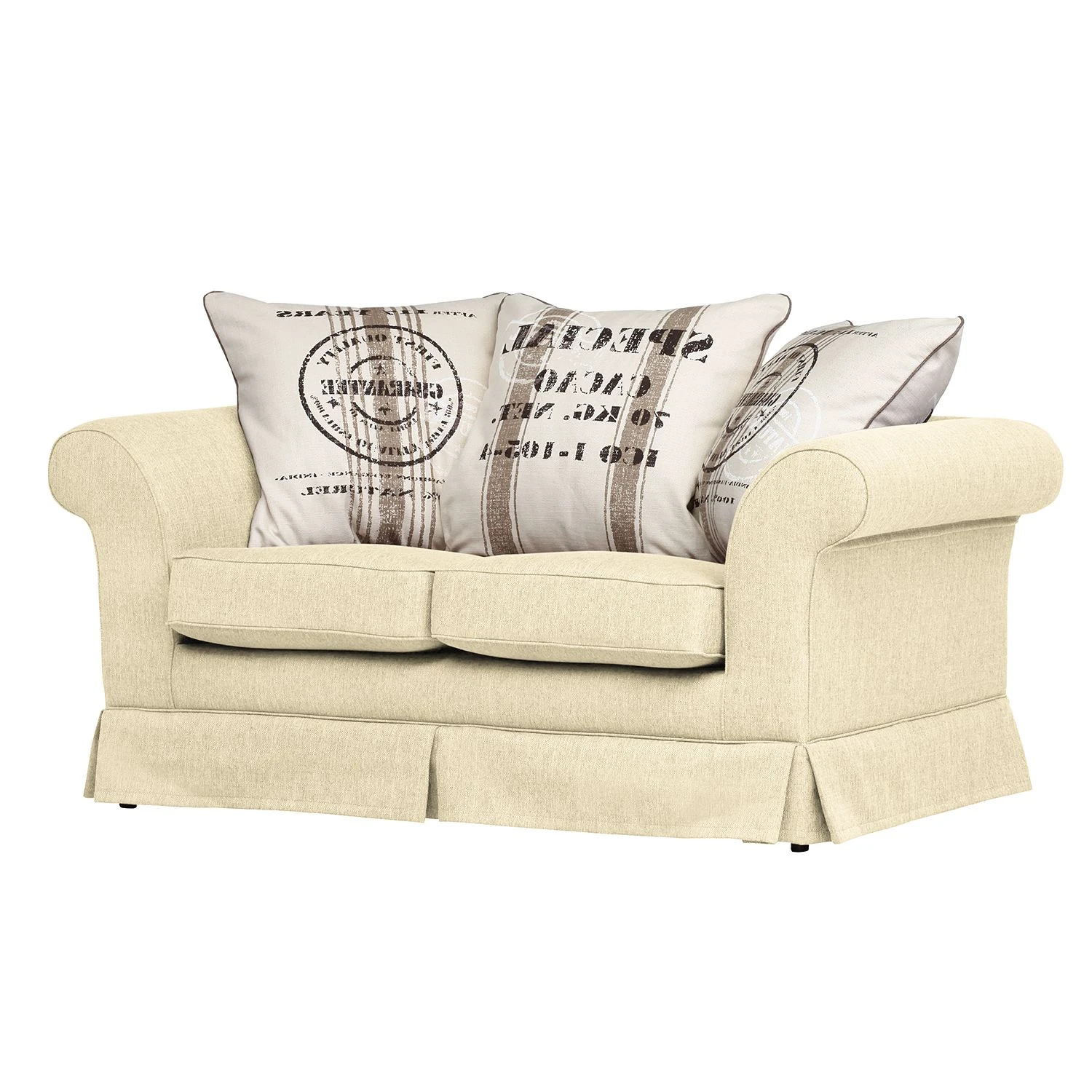 Maison Belfort Sofa Campagne (2-Sitzer) Webstoff - Ecru 1 Maison Belfort Sofa Campagne (2-Sitzer) Webstoff - Ecru