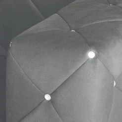 Home Design Sofa Carlotta (2-Sitzer) - Microfaser Stahlgrau -Wohnzimmermöbel boutique en ligne sofa carlotta 2 sitzer microfaser stahlgrau 437693