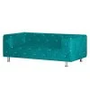 Home Design Sofa Carlotta (2-Sitzer) - Microfaser Türkis