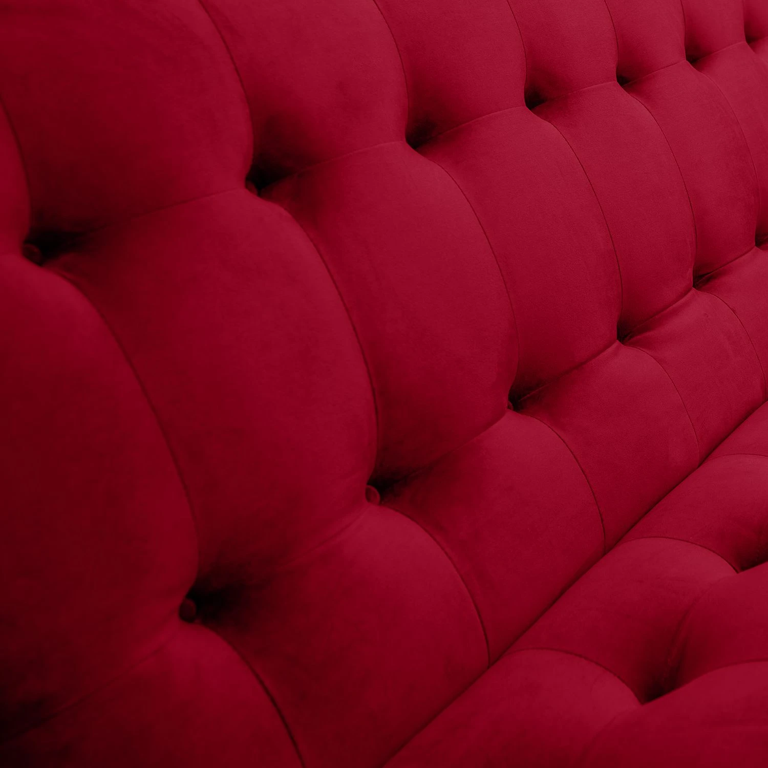 Jack & Alice Sofa Charm I Microfaser (3-Sitzer) - Kirschrot 7 Jack & Alice Sofa Charm I Microfaser (3-Sitzer) - Kirschrot – Bild 7