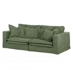 Maison Belfort Sofa Coral Beach (3-Sitzer) Webstoff - Olivgrün