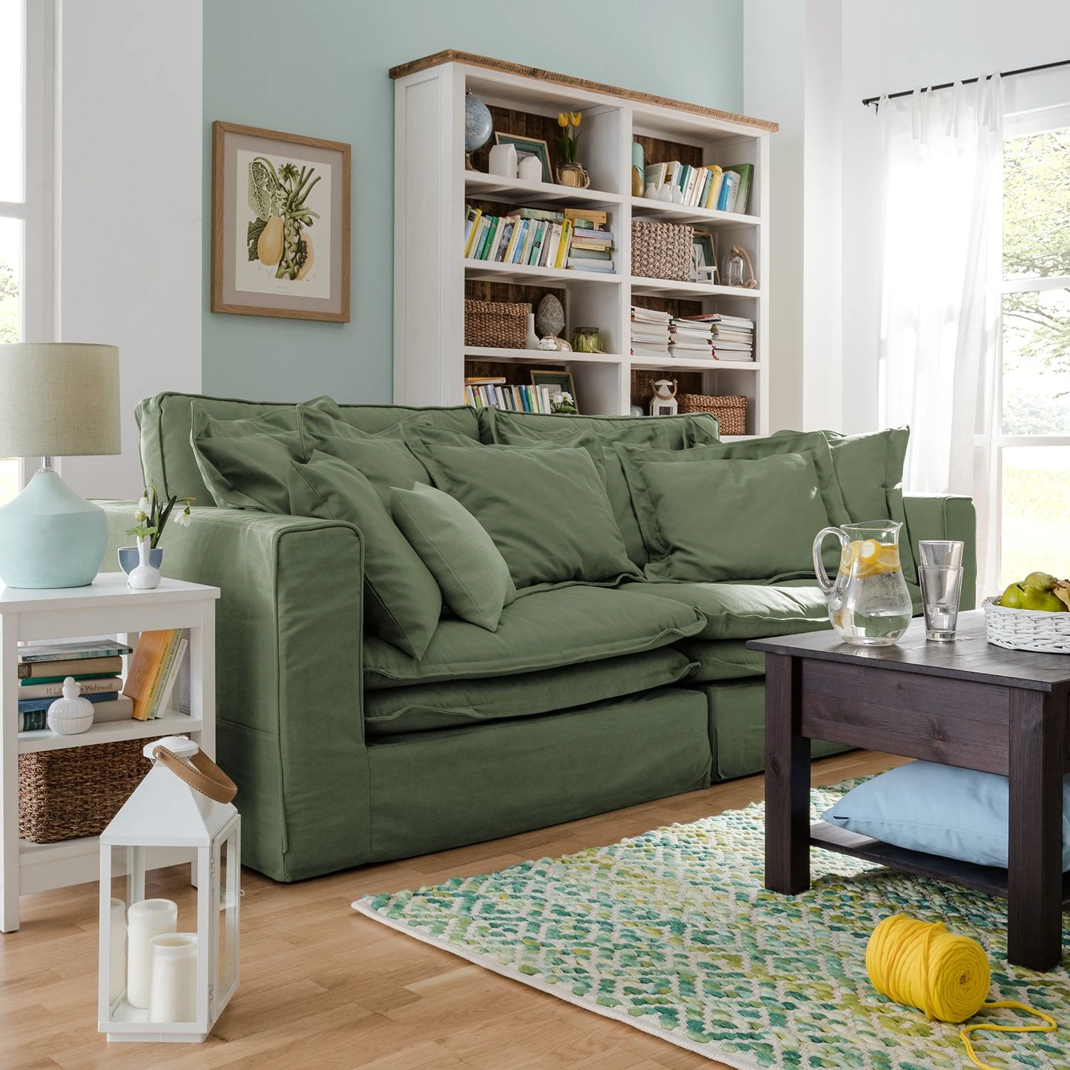 Maison Belfort Sofa Coral Beach (3-Sitzer) Webstoff - Olivgrün 4 Maison Belfort Sofa Coral Beach (3-Sitzer) Webstoff - Olivgrün – Bild 4