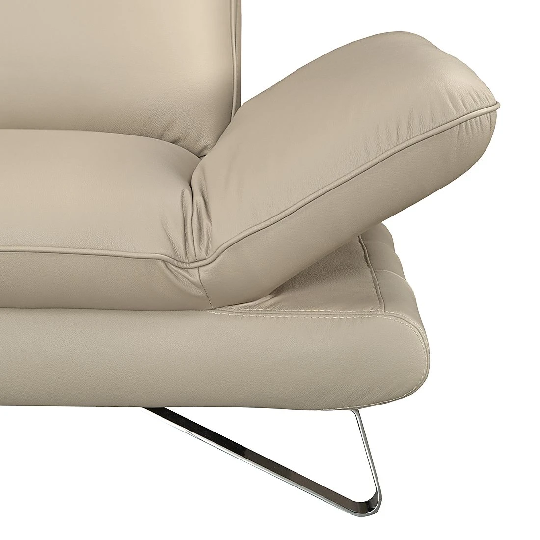 Fredriks Sofa Enzo (2,5-Sitzer) Echtleder Beige - Kopfstütze verstellbar 3 Fredriks Sofa Enzo (2,5-Sitzer) Echtleder Beige - Kopfstütze verstellbar – Bild 3