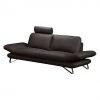 Fredriks Sofa Enzo (2,5-Sitzer) Echtleder Mocca - Kopfstütze verstellbar