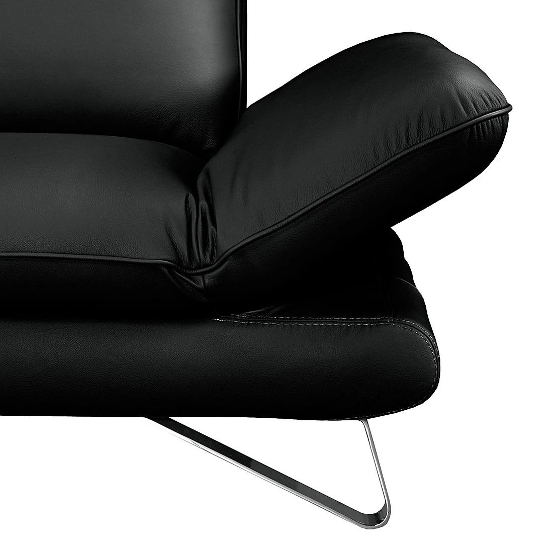 Fredriks Sofa Enzo (2,5-Sitzer) Echtleder Schwarz - Kopfstütze verstellbar 4 Fredriks Sofa Enzo (2,5-Sitzer) Echtleder Schwarz - Kopfstütze verstellbar – Bild 4