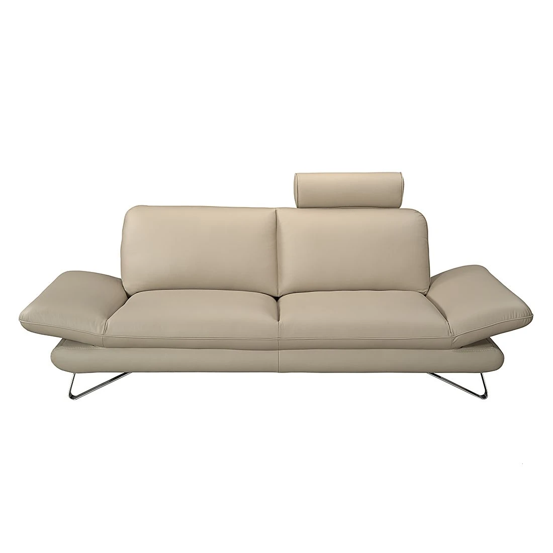 Fredriks Sofa Enzo (3-Sitzer) Echtleder Beige - Kopfstütze verstellbar 3 Fredriks Sofa Enzo (3-Sitzer) Echtleder Beige - Kopfstütze verstellbar – Bild 3