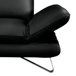 Fredriks Sofa Enzo (3-Sitzer) Echtleder Schwarz - Keine Funktion -Wohnzimmermöbel boutique en ligne sofa enzo 3 sitzer echtleder schwarz 420965