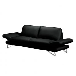 Fredriks Sofa Enzo (3-Sitzer) Echtleder Schwarz - Keine Funktion