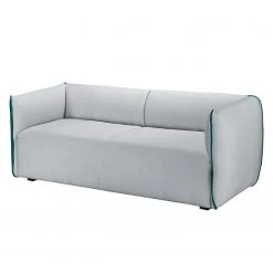 Fredriks Sofa Grady II (3-Sitzer) - Webstoff - Hellgrau / Türkis