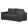 Fredriks Sofa Greenwood (2-Sitzer) Webstoff - Schwarz / Grau