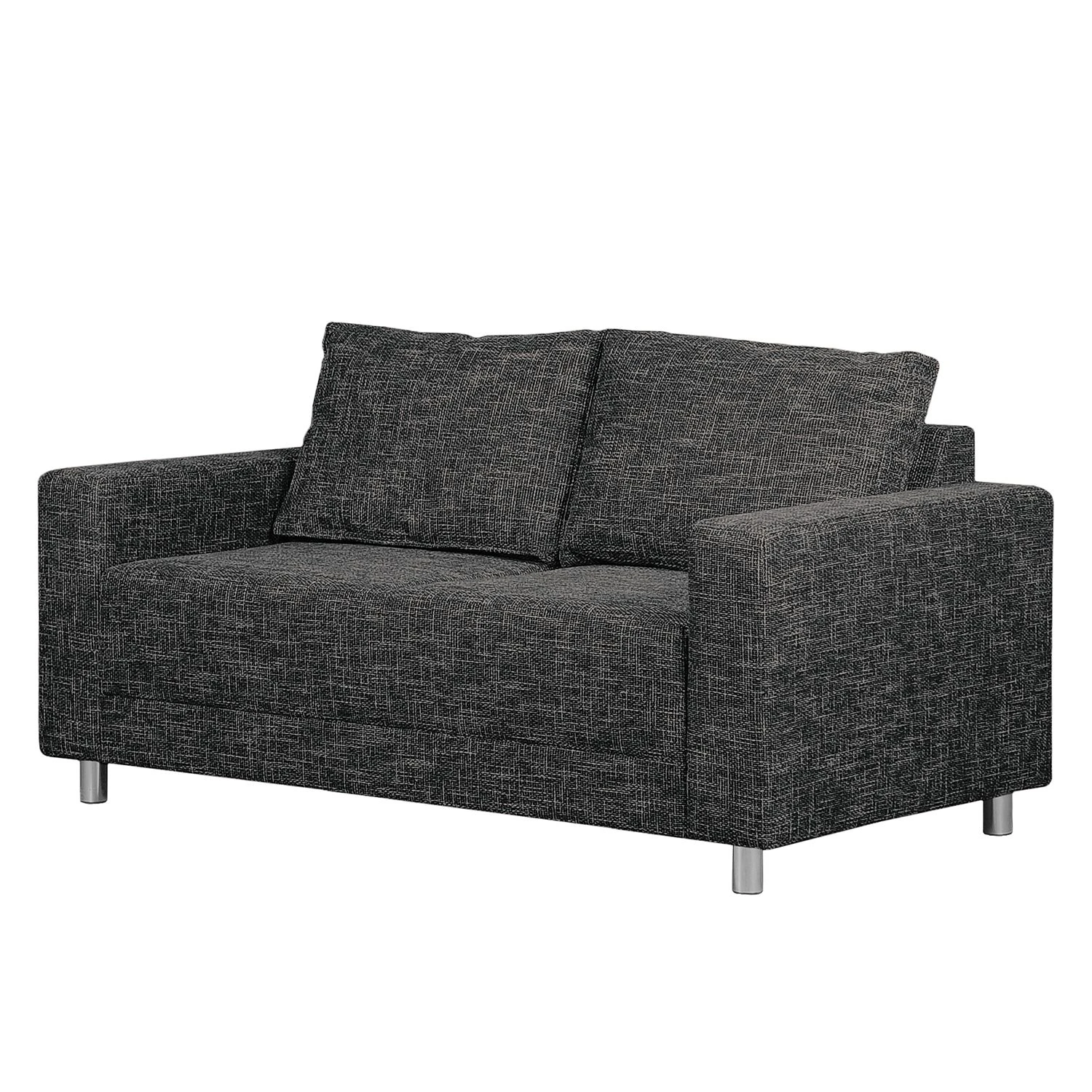 Fredriks Sofa Greenwood (2-Sitzer) Webstoff - Schwarz / Grau 1 Fredriks Sofa Greenwood (2-Sitzer) Webstoff - Schwarz / Grau