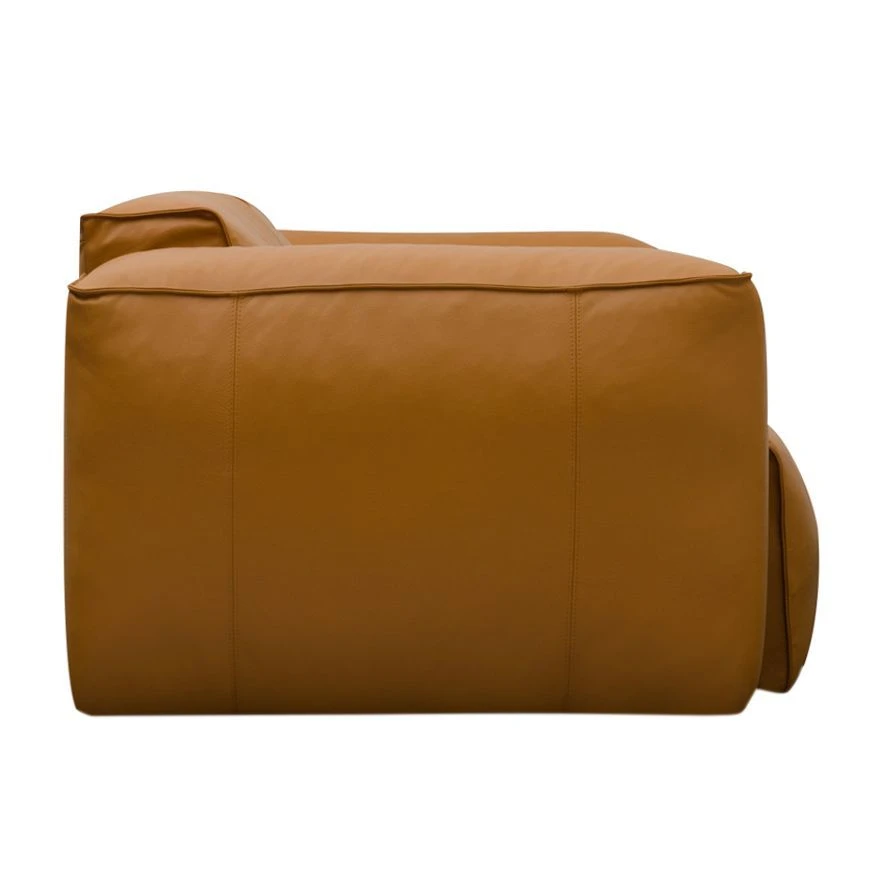 Studio Copenhagen 3-Sitzer Sofa HUDSON - Echtleder Neka: Cognac 5 Studio Copenhagen 3-Sitzer Sofa HUDSON - Echtleder Neka: Cognac – Bild 5