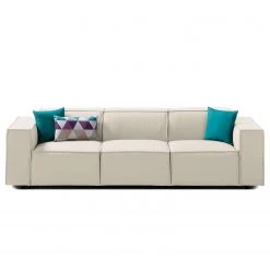 Sofa Kinx (3-Sitzer) Webstoff - Webstoff Osta: Altweiß -Wohnzimmermöbel boutique en ligne sofa kinx 3 sitzer webstoff stoff osta altweiss 4326240