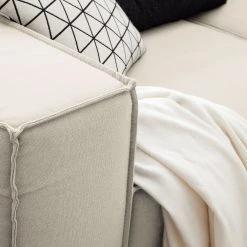 Sofa Kinx (3-Sitzer) Webstoff - Webstoff Osta: Altweiß -Wohnzimmermöbel boutique en ligne sofa kinx 3 sitzer webstoff stoff osta altweiss 4648012