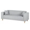 Sofa KiYDOO relax (3-Sitzer) Webstoff - Silber