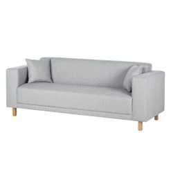 Sofa KiYDOO relax (3-Sitzer) Webstoff - Silber