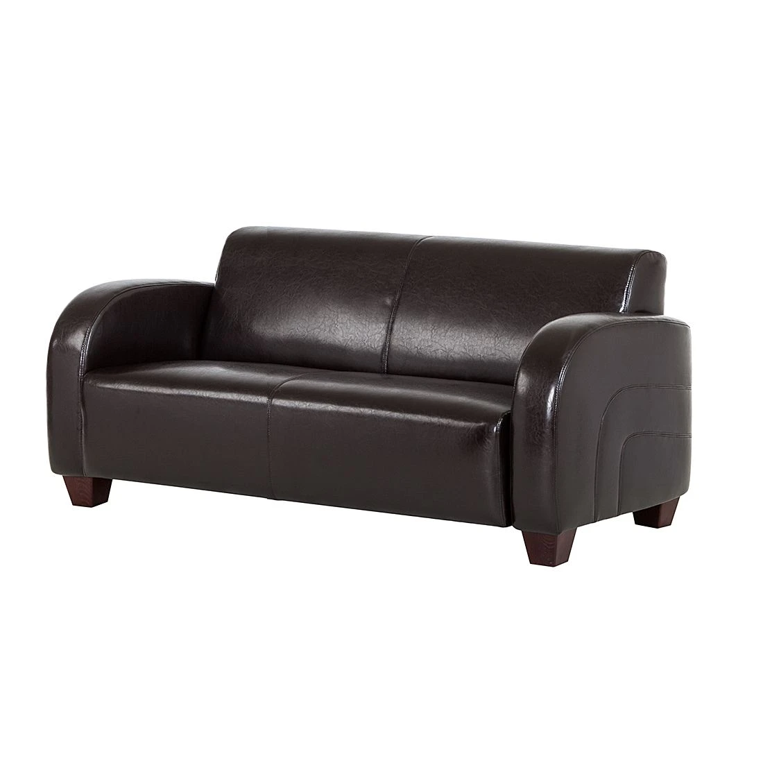 Maison Belfort Sofa La Habana (2-Sitzer) - Bycast-Kunstleder Dunkelbraun 1 Maison Belfort Sofa La Habana (2-Sitzer) - Bycast-Kunstleder Dunkelbraun