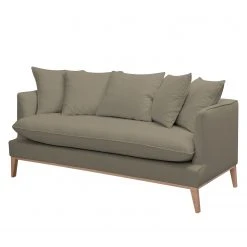 Eva Padberg Collection Sofa Lavina (3-Sitzer) Webstoff - Stoff Moretey: Cappuccino