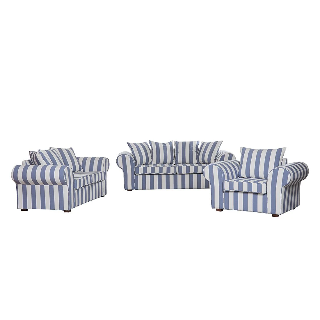 Maison Belfort Sofa Colmar (3-Sitzer) - Blau 2 Maison Belfort Sofa Colmar (3-Sitzer) - Blau – Bild 2