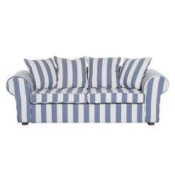 Maison Belfort Sofa Colmar (3-Sitzer) - Blau 11 Maison Belfort Sofa Colmar (3-Sitzer) - Blau -Wohnzimmermöbel boutique en ligne sofa livia 3 sitzer webstoff blau gestreift 309028