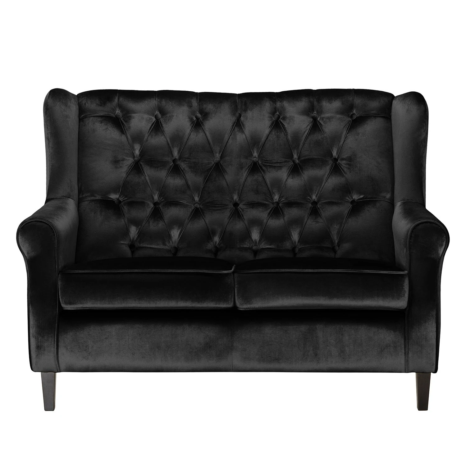 Maison Belfort Sofa Luro (2-Sitzer) Samt - Schwarz 2 Maison Belfort Sofa Luro (2-Sitzer) Samt - Schwarz – Bild 2