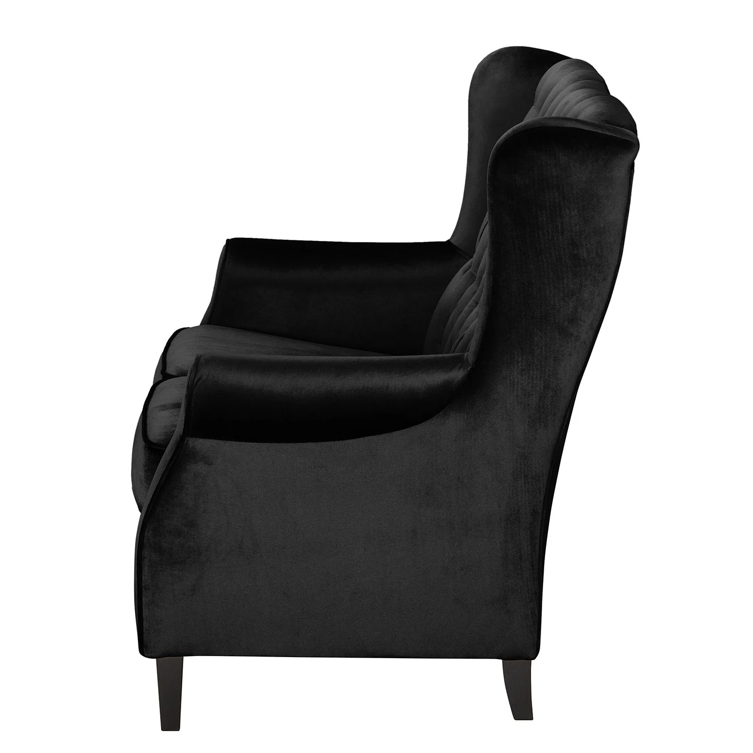 Maison Belfort Sofa Luro (2-Sitzer) Samt - Schwarz 3 Maison Belfort Sofa Luro (2-Sitzer) Samt - Schwarz – Bild 3