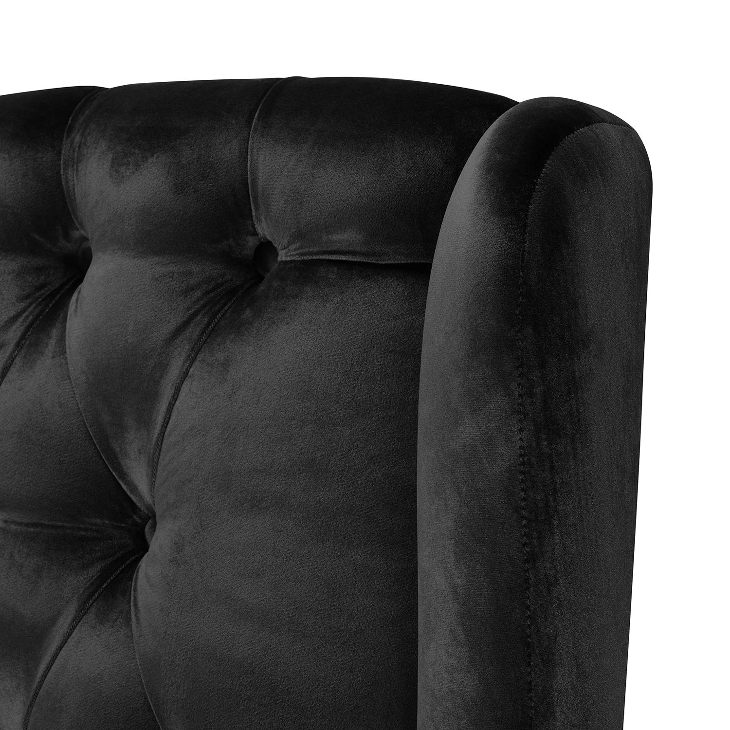 Maison Belfort Sofa Luro (2-Sitzer) Samt - Schwarz 6 Maison Belfort Sofa Luro (2-Sitzer) Samt - Schwarz – Bild 6