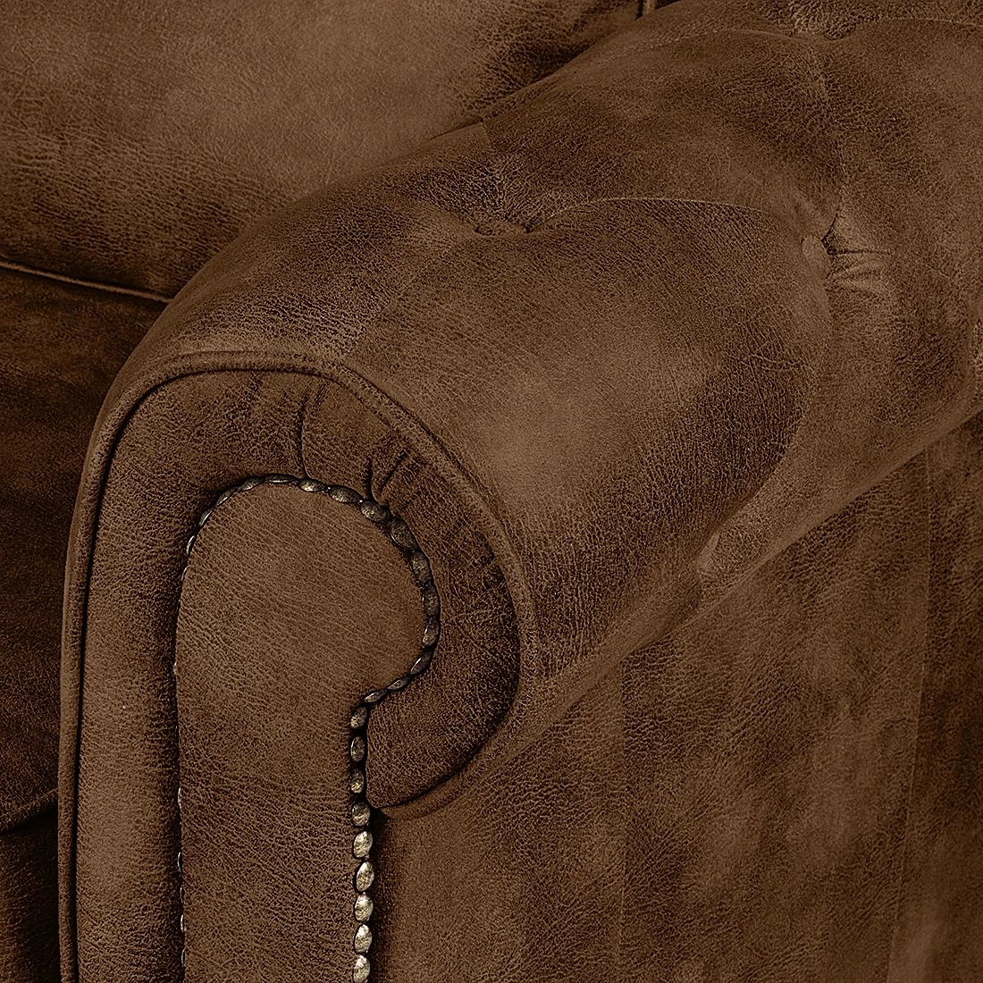 Ars manufacti Sofa Mallow (2-Sitzer) - Antiklederoptik Braun 7 Ars manufacti Sofa Mallow (2-Sitzer) - Antiklederoptik Braun – Bild 7
