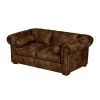 Ars manufacti Sofa Mallow (2-Sitzer) - Antiklederoptik Braun