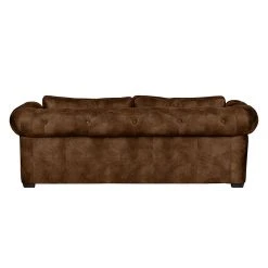 Ars manufacti Sofa Mallow (3- Sitzer) Antiklederoptik - Braun -Wohnzimmermöbel boutique en ligne sofa mallow 3 sitzer antiklederoptik braun 436262