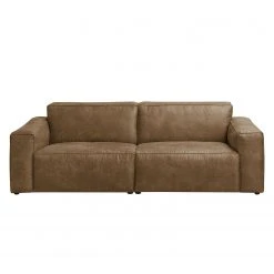 Ars manufacti Sofa Manchester (3-Sitzer) Antiklederloo - Camel -Wohnzimmermöbel boutique en ligne sofa manchester 3 sitzer antiklederlook camel 4354360