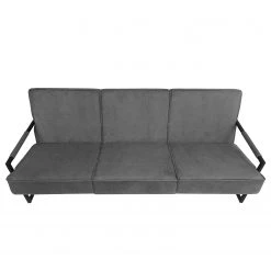 Ars manufacti Sofa Manchester IV (3-Sitzer) - Grau -Wohnzimmermöbel boutique en ligne sofa manchester iv 3 sitzer antiklederlook grau 5043684