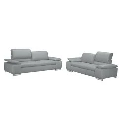 Fredriks Sofa Masca (3-Sitzer) - Kunstleder Grau -Wohnzimmermöbel boutique en ligne sofa masca 3 sitzer kunstleder grau 513310