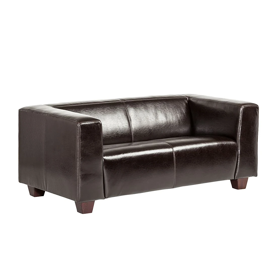 Maison Belfort Sofa Nespolo (2-Sitzer) - Kunstleder Dunkelbraun 1 Maison Belfort Sofa Nespolo (2-Sitzer) - Kunstleder Dunkelbraun