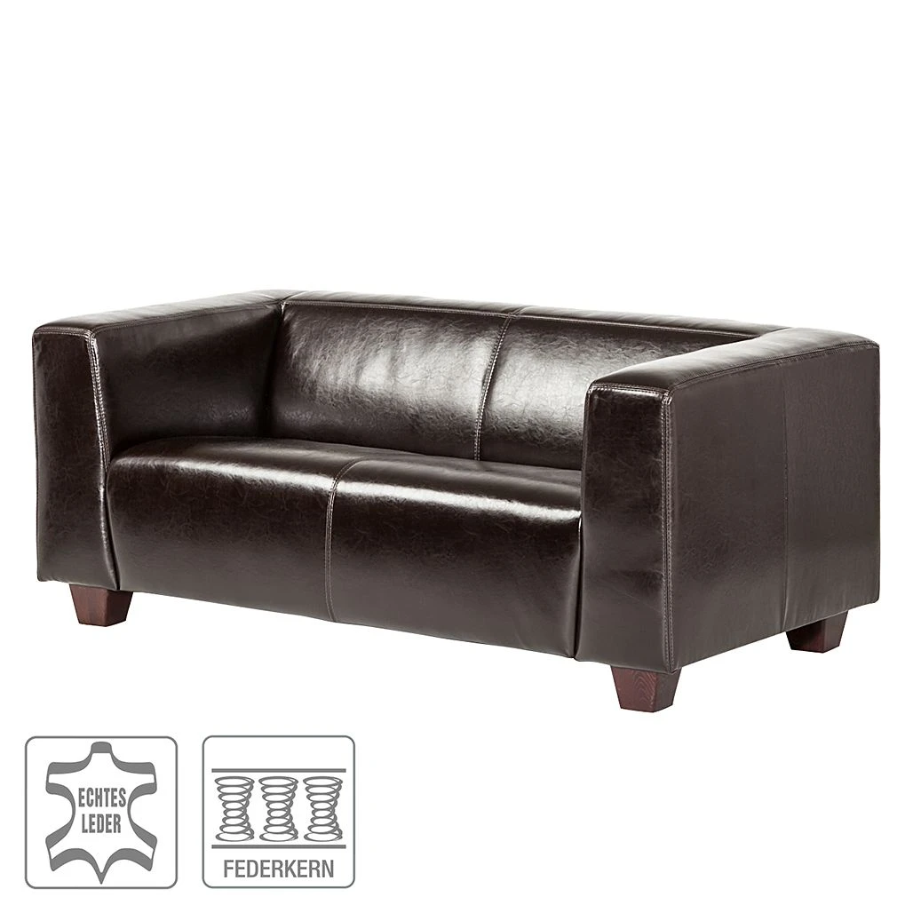 Maison Belfort Sofa Nespolo (2-Sitzer) - Kunstleder Dunkelbraun 2 Maison Belfort Sofa Nespolo (2-Sitzer) - Kunstleder Dunkelbraun – Bild 2