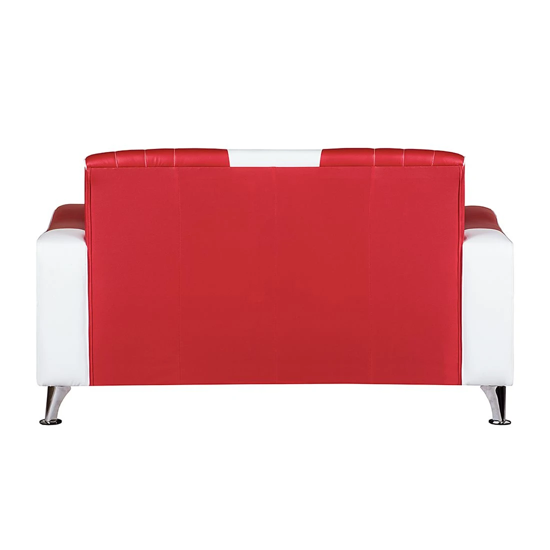 Studio Monroe Sofa Nixa (2-Sitzer) - Kunstleder Rot/Weiß 4 Studio Monroe Sofa Nixa (2-Sitzer) - Kunstleder Rot/Weiß – Bild 4