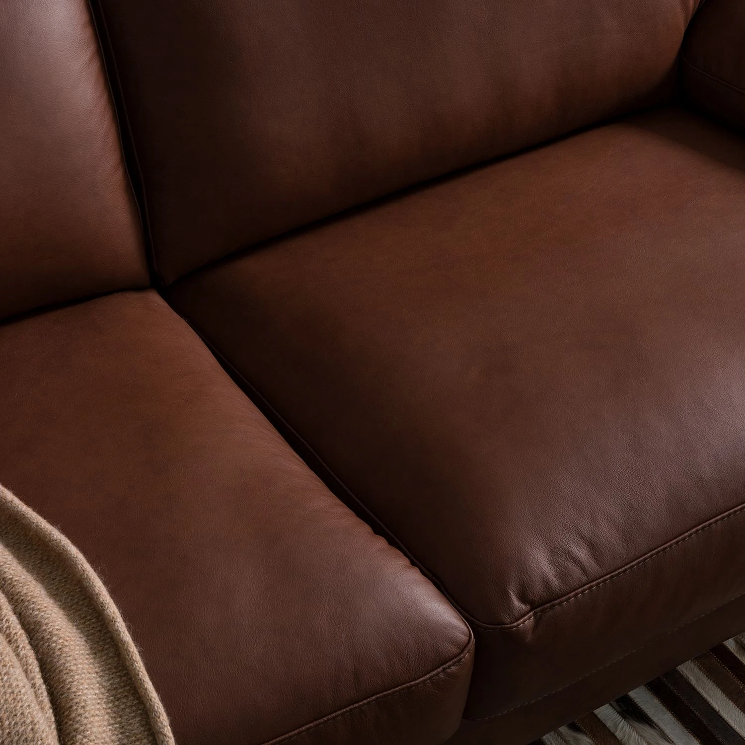 Ars manufacti Sofa Parlin (3-Sitzer) Echtleder - Mokka 13 Ars manufacti Sofa Parlin (3-Sitzer) Echtleder - Mokka – Bild 13