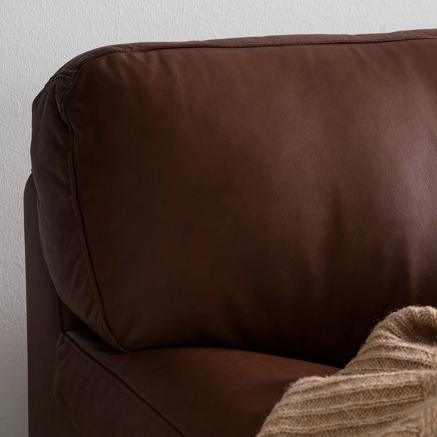 Ars manufacti Sofa Parlin (3-Sitzer) Echtleder - Mokka 14 Ars manufacti Sofa Parlin (3-Sitzer) Echtleder - Mokka – Bild 14