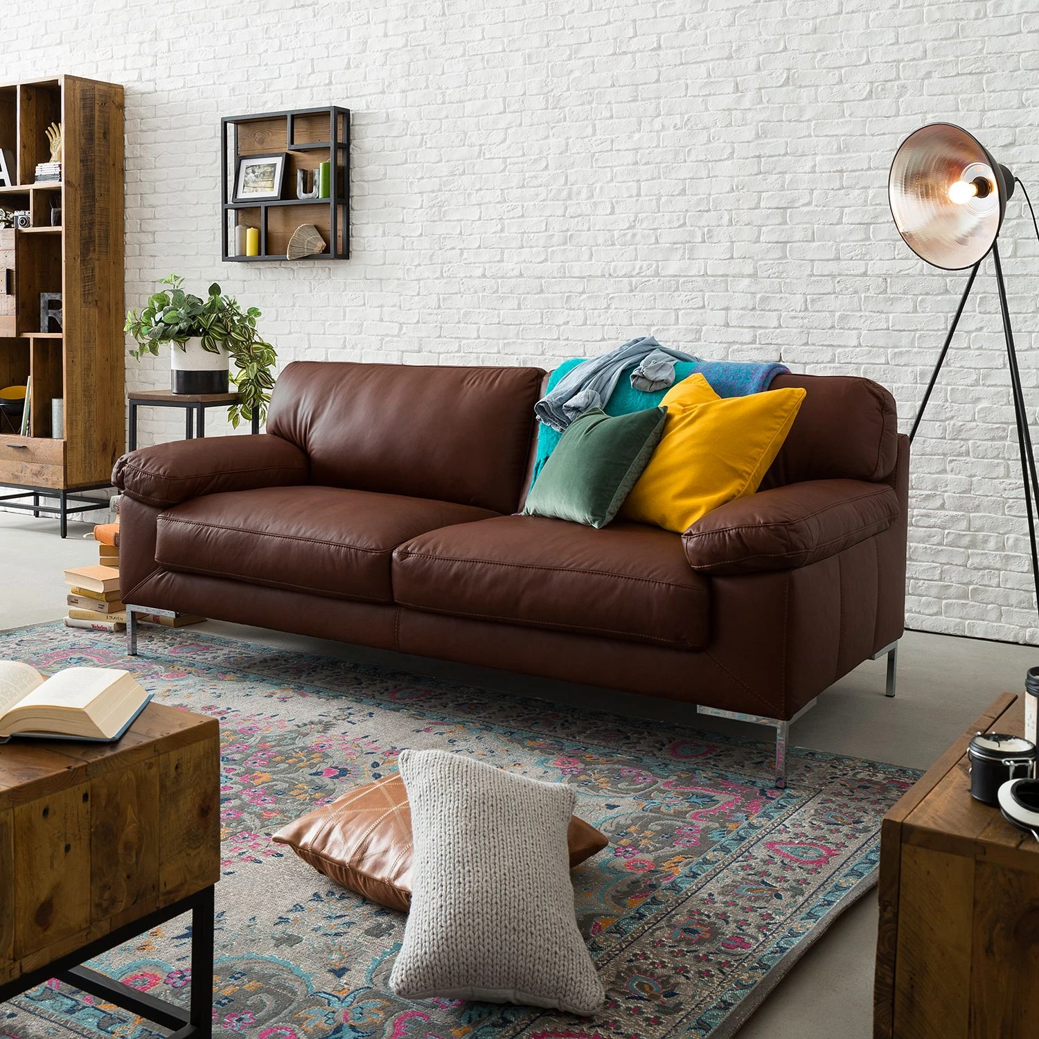 Ars manufacti Sofa Parlin (3-Sitzer) Echtleder - Mokka 4 Ars manufacti Sofa Parlin (3-Sitzer) Echtleder - Mokka – Bild 4