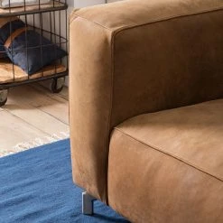 Ars manufacti Sofa Pentre (3-Sitzer) Echtleder - Hellbraun -Wohnzimmermöbel boutique en ligne sofa pentre 3 sitzer echtleder hellbraun 5181428