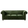 Maison Belfort Sofa Pintano (3-Sitzer) - Antikgrün