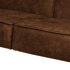 Ars manufacti Sofa Rhode (2-Sitzer) - Mittelbraun -Wohnzimmermöbel boutique en ligne sofa rhode 3 sitzer antiklederlook mittelbraun 4863376