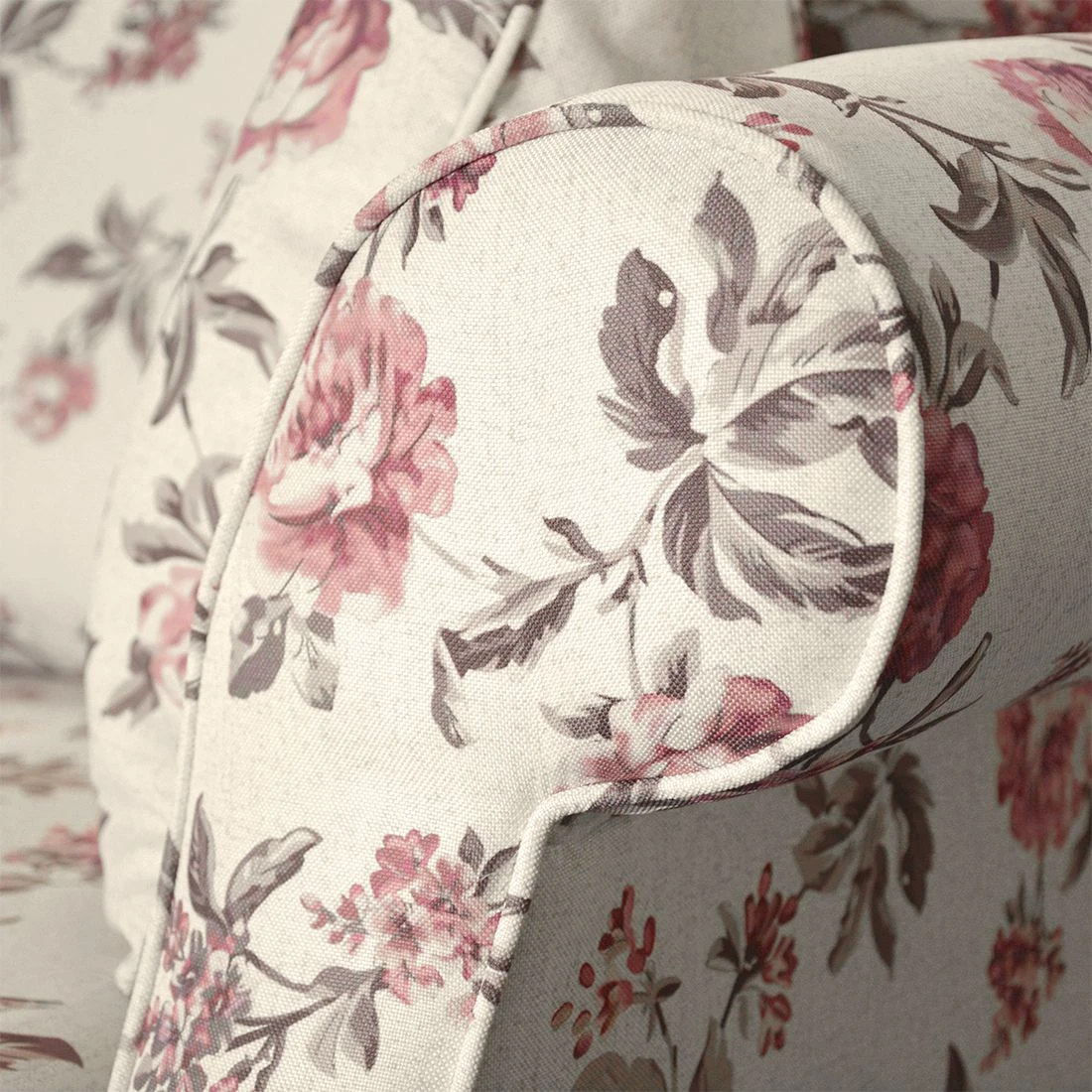 Maison Belfort Polstergarnitur Rosehearty (3-2-1) - Webstoff - Creme / Rose 6 Maison Belfort Polstergarnitur Rosehearty (3-2-1) - Webstoff - Creme / Rose – Bild 6