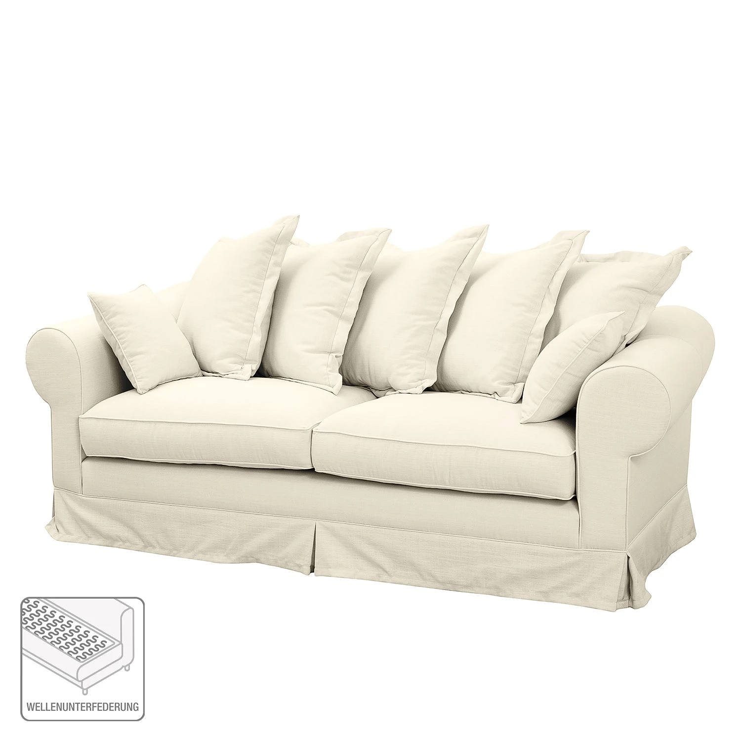 Maison Belfort Sofa Saltum (3-Sitzer) Webstoff - Cremeweiß 2 Maison Belfort Sofa Saltum (3-Sitzer) Webstoff - Cremeweiß – Bild 2