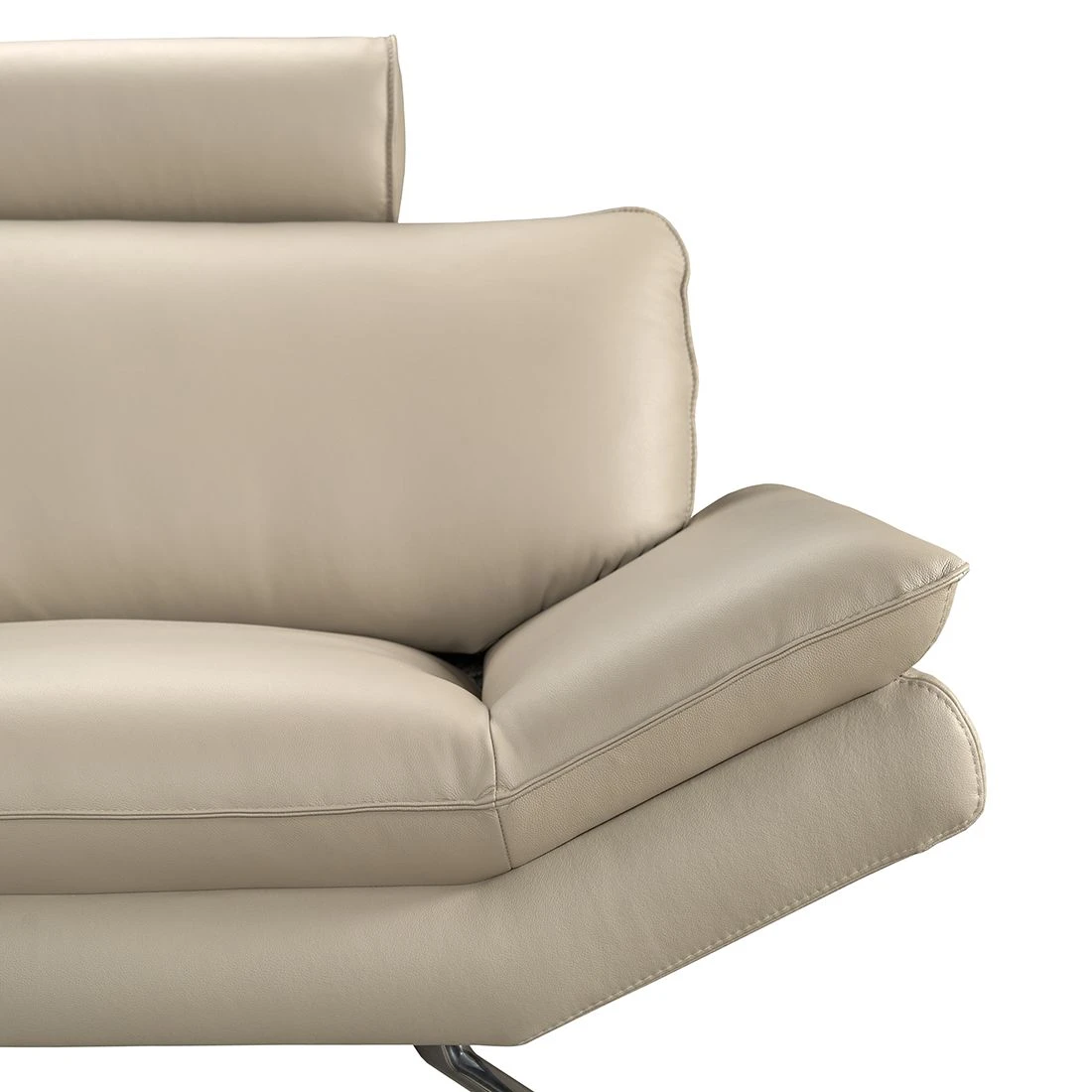 Loftscape Sofa Sharon (2,5-Sitzer) Echtleder Beige - Kopfstütze verstellbar 7 Loftscape Sofa Sharon (2,5-Sitzer) Echtleder Beige - Kopfstütze verstellbar – Bild 7