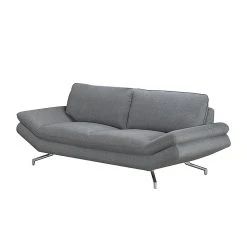 Loftscape Sofa Sharon (3-Sitzer) Webstoff - Grau - Keine Funktion