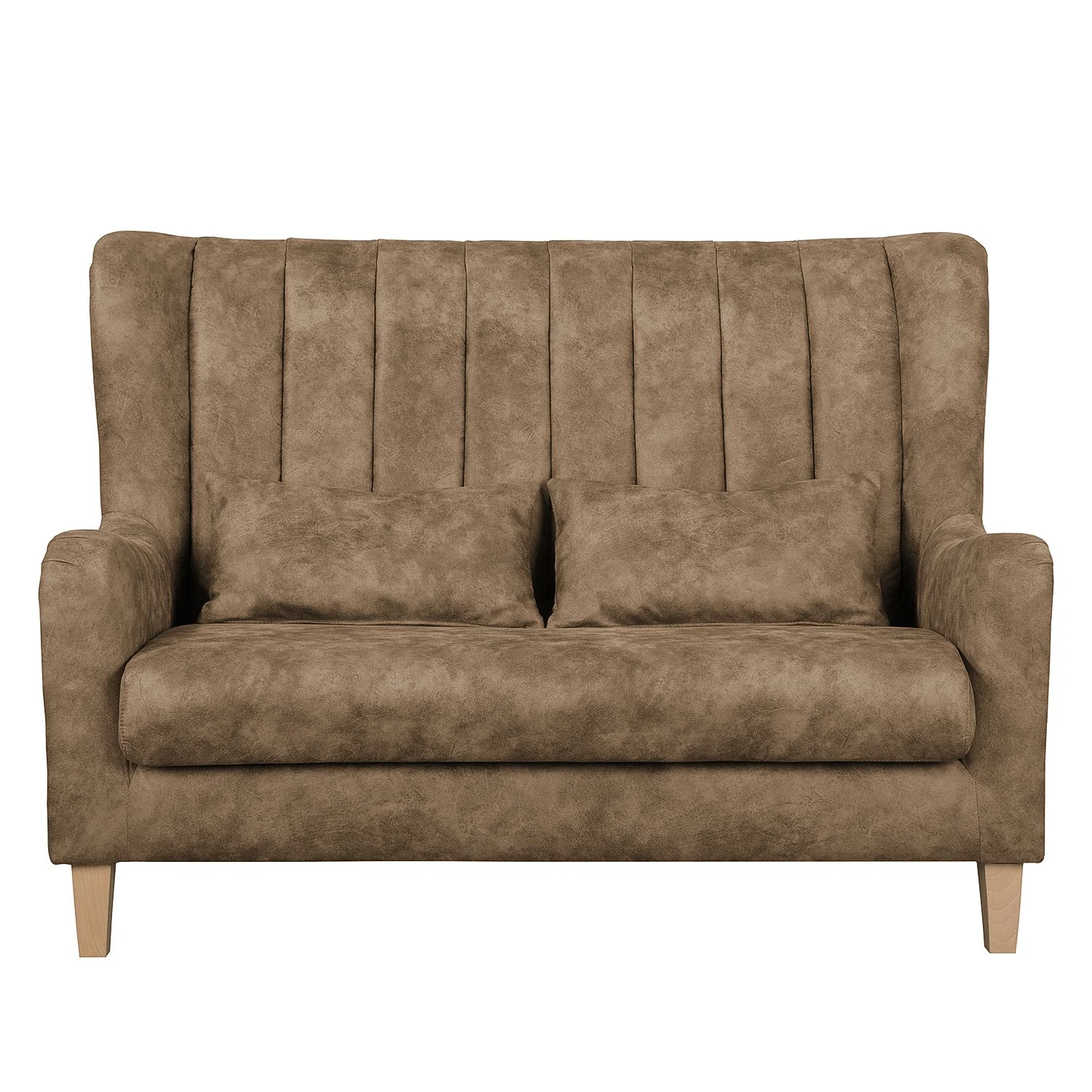 Ars Natura Sofa Shenton (2-Sitzer) Antiklederlook - Latte Macchiato 3 Ars Natura Sofa Shenton (2-Sitzer) Antiklederlook - Latte Macchiato – Bild 3