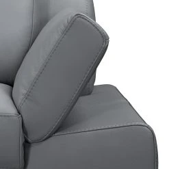 Loftscape Sofa Silvano (2,5-Sitzer) - Kunstleder Grau - Kopfstütze verstellbar -Wohnzimmermöbel boutique en ligne sofa silvano 2 5 sitzer kunstleder grau 443521