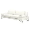 Loftscape Sofa Silvano (2,5-Sitzer) - Kunstleder - Weiß - Keine Funktion