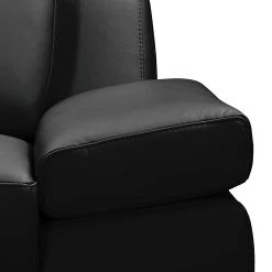 Loftscape Sofa Silvano (3-Sitzer) Echtleder - Schwarz - Kopfstütze verstellbar -Wohnzimmermöbel boutique en ligne sofa silvano 3 sitzer echtleder schwarz 444162